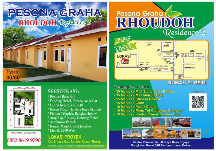 PERUMAHAN SUBSIDI PESONA GRAHA RHOUDOH RESIDENCE