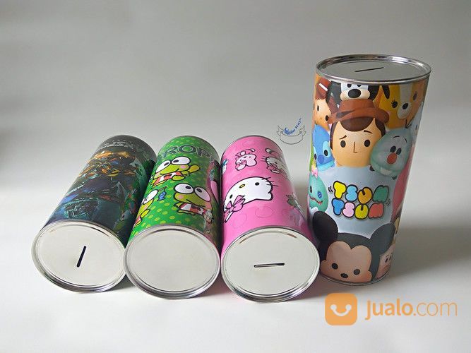 Celengan Kaleng Logam Jumbo XXL Karakter Keren