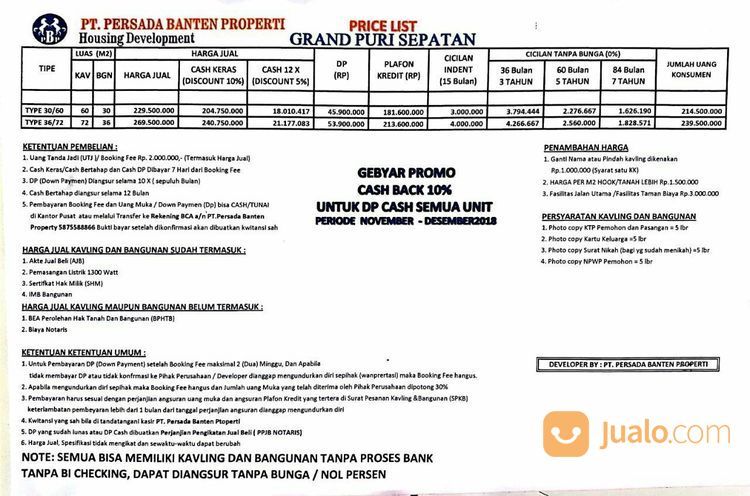 GRAND PURI SEPATAN - Tangerang