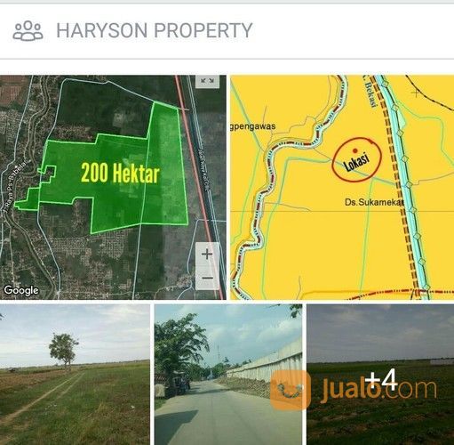 LAHAN ZONA PERUMAHAN 200 Ha - BEKASI