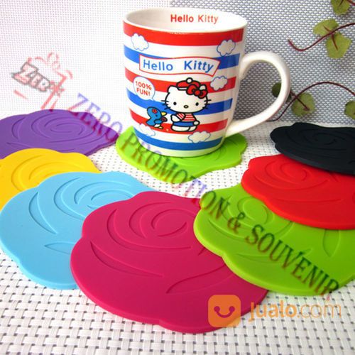 Souvenir Promosi Tatakan Gelas Karet Murah - Rubber Coaster