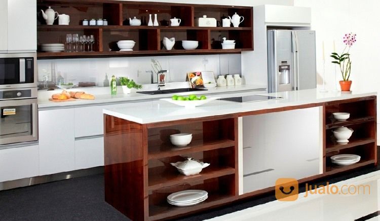Desain Interior Kitchen Set Mini Bar HPL Minimalis Murah Bergaransi Di Bali