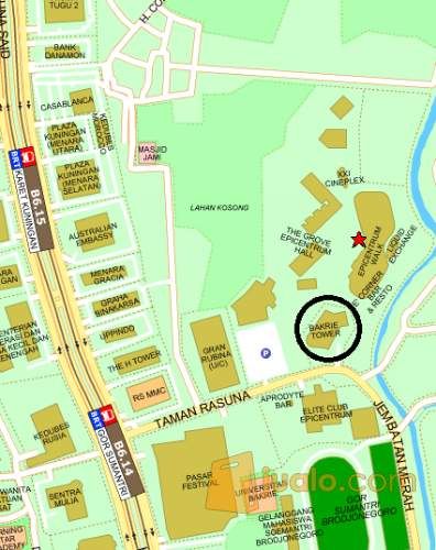 DIJUAL RUANG KANTOR, LUAS 255 SQM, GEDUNG BAKRIE TOWER