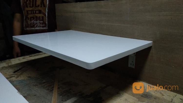Meja Lipat Dinding Meja Kerja Meja Komputer Anak Meja Belajar HPL 100 X 40 Cm