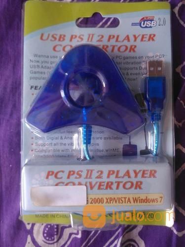 Konverter Stick PS II 2 Player Ke Port USB PC/Laptop