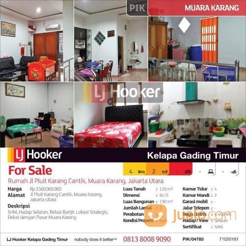Rumah Jl Pluit Karang Cantik, Muara Karang, Jakarta Utara