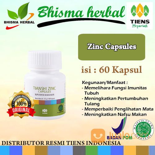 Zinc Capsule Tiens Peninggi Badan