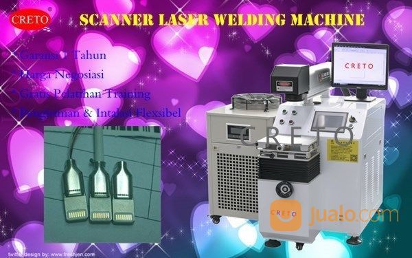 Mesin Scanner Laser Welding Pengelasan Logam 200W