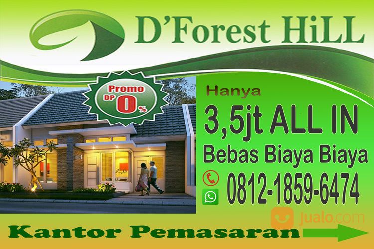 Promo Rumah Dp 0 Di Pondok Petir Bojongsari Depok. Sebelah Villa Pamulang Dan Renijaya