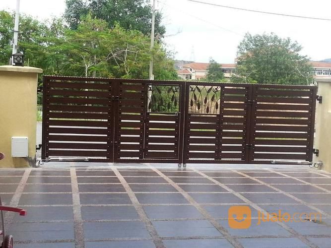 Pintu Carport Kayu Bengkirai JL_015