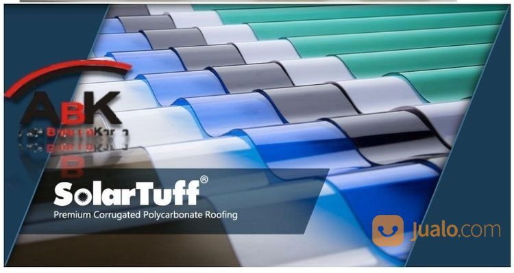 Atap Polycarbonate SolarTuff + Jasa Pemasangan (Harga Sendiri)