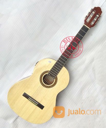 Gitar Akustik Klasik Nilon JASMINE Bulat Plus Preamp Kwalitas Pabrikan Not Gibson Ibanez Fender