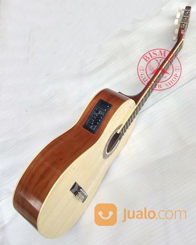 Gitar Akustik Klasik Nilon JASMINE Bulat Plus Preamp Kwalitas Pabrikan Not Gibson Ibanez Fender