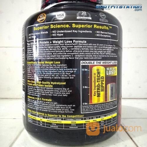 MuscleTech Nitro Tech Ripped 4 Lbs / 4lb 4lbs Fat Fatburn Iso Isolate Lb Loss Nitrotech Susu Whey