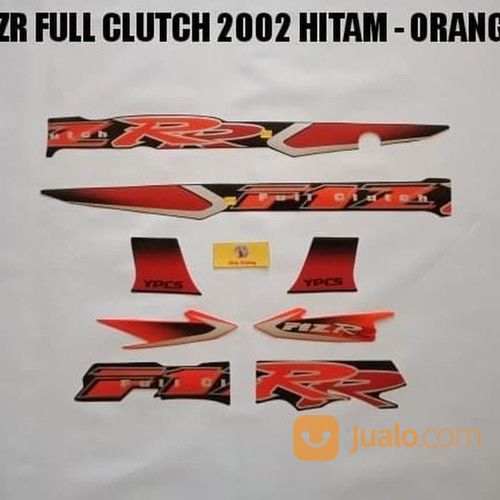 Striping FIZR Full Clutch 2002 Hitam - Orange