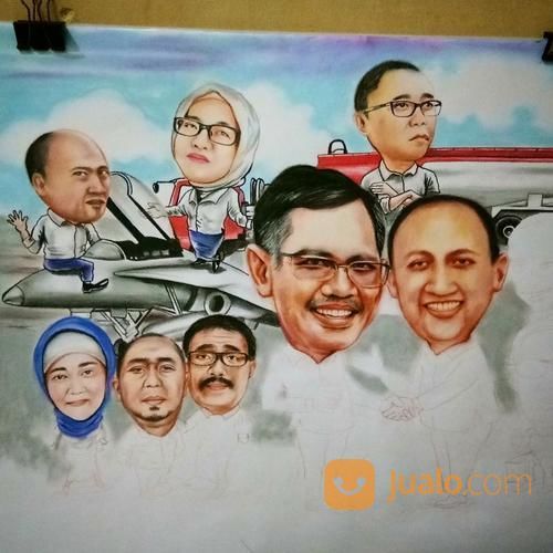 Lukis Foto/ Wajah/ Karikatur (Handmade)
