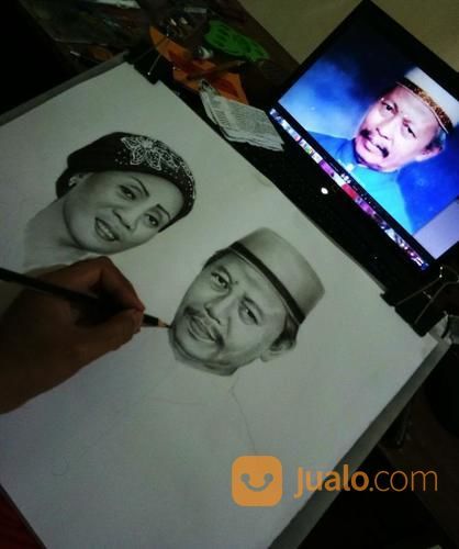 Lukis Foto/ Wajah/ Karikatur (Handmade)