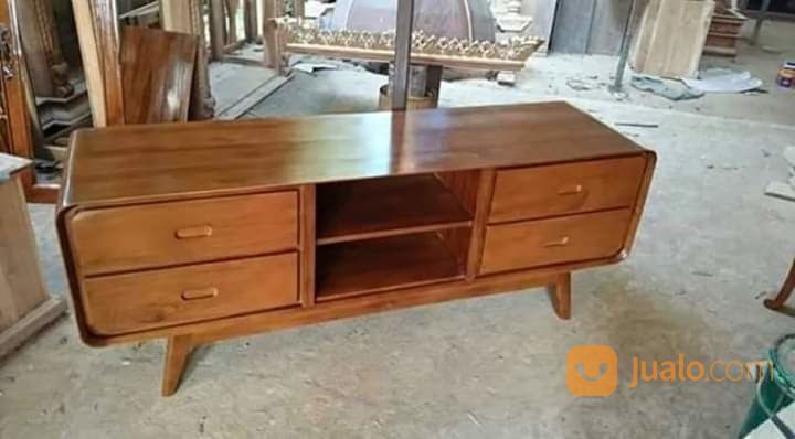 Meja Tv Kayu Jati Perhutani