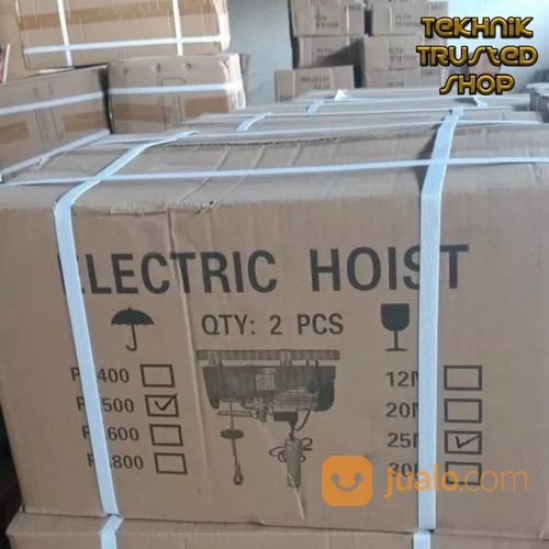 Electric Hoist 1200.Kg Panjang Seling 6.Meter/Mesin Katrol Lift Angkat Barang/BQ2