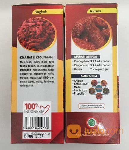 ANGKUR Madu Angkak Kurma / Obat Demam DBD Tipes Meningkatkan Trombosit