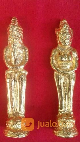 Patung Golek Kencana Perunggu Kuno Lapis Emas Asli Temuan Sungai Berantas