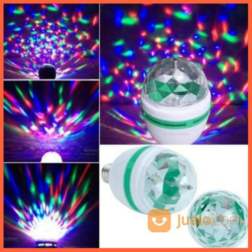 Lampu Led Hias Disco Berputar 3 Warna Biru Hijau Merah