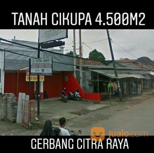 Tanah Cikupa 4.500m2 Dekat Gerbang Citra Raya Kab Tangerang Banten