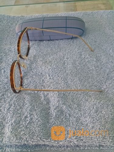 Frame Kacamata Bulat Besi Warna Coklat