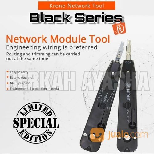 Tang Krone LSA Plus Black Series - Alat Koneksi Kabel Telepon LSA Patch Panel Outlet LAN