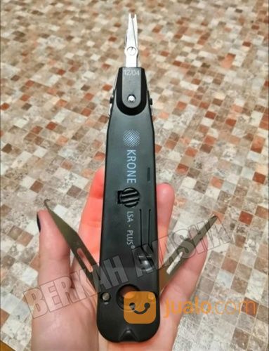 Tang Krone LSA Plus Black Series - Alat Koneksi Kabel Telepon LSA Patch Panel Outlet LAN