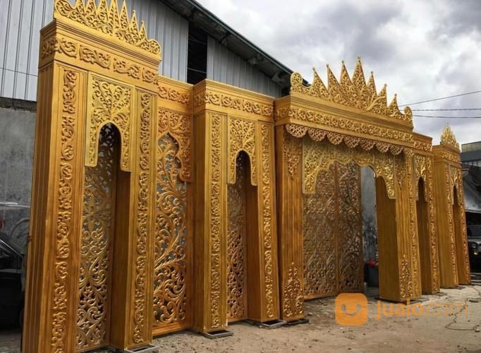 Properti Dekorasi Pelaminan Pernikahan Pot Bunga Fiber Murah Dan Berkualitas