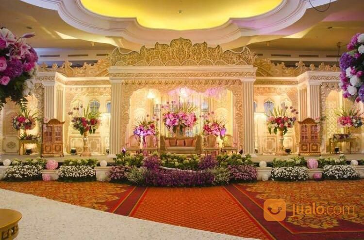 Properti Dekorasi Pelaminan Pernikahan Pot Bunga Fiber Murah Dan Berkualitas