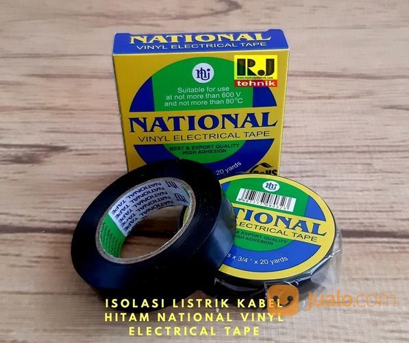 Isolasi Listrik Kabel Hitam National Vinyl Electrical Tape