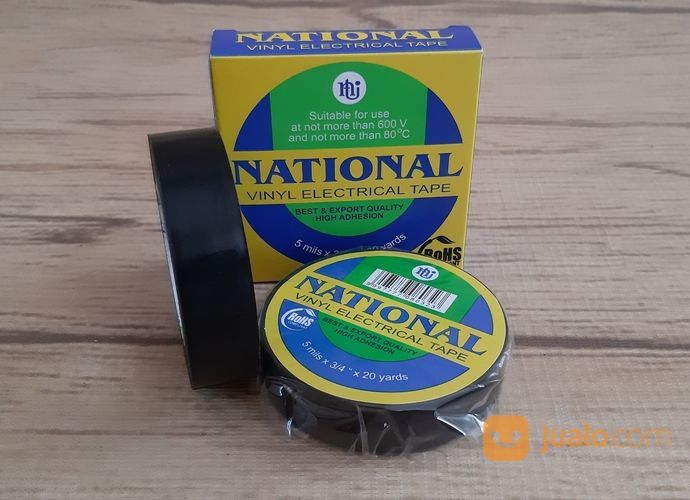 Isolasi Listrik Kabel Hitam National Vinyl Electrical Tape