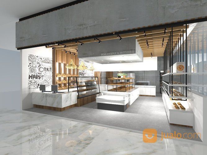 Interior Toko Roti Bread Talk,J Co,Dunkin Donut Yogyakarta