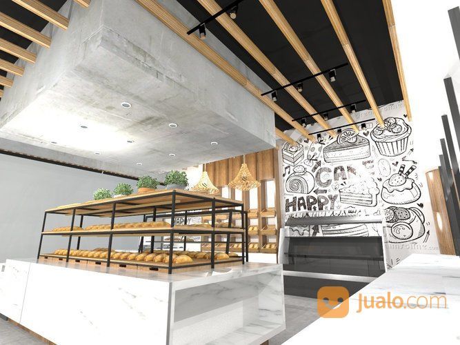 Interior Toko Roti Bread Talk,J Co,Dunkin Donut Yogyakarta