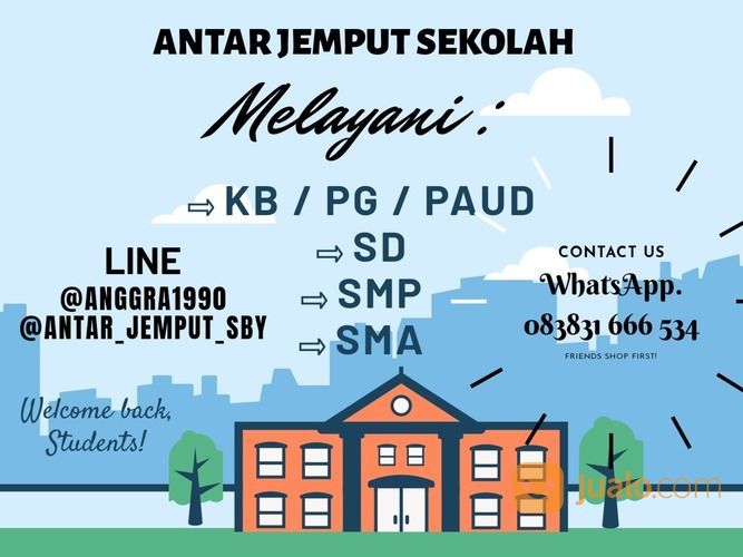 Antar Jemput Anak Sekolah Karyawan Surabaya