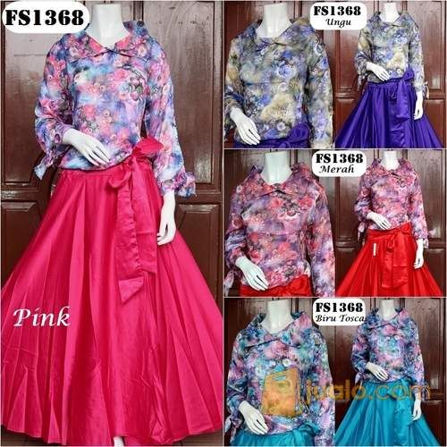 Setelan Baju Pesta Dian Pelangi FS1368