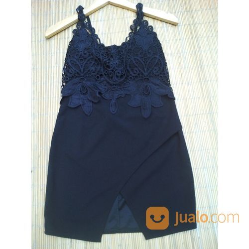 Mini Dress Hitam Polos Sexy (S)