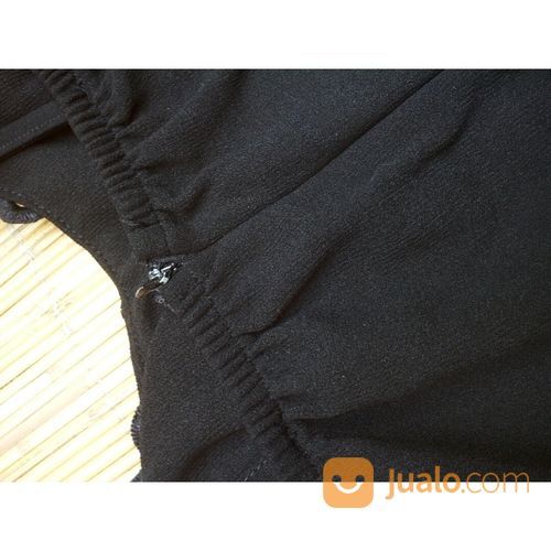 Mini Dress Hitam Polos Sexy (S)