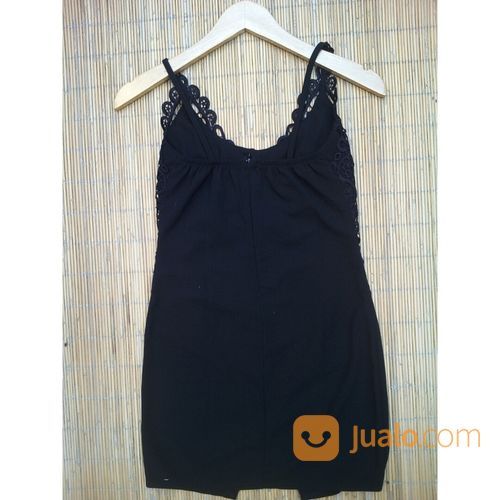 Mini Dress Hitam Polos Sexy (S)