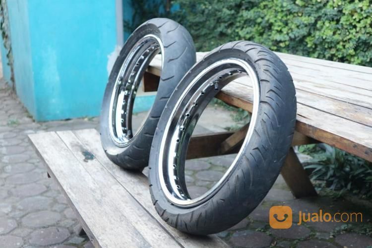 Lingkaran Velg Union Dan Ban IRC R14 Kawasaki KLX Dtracker Original Copotan