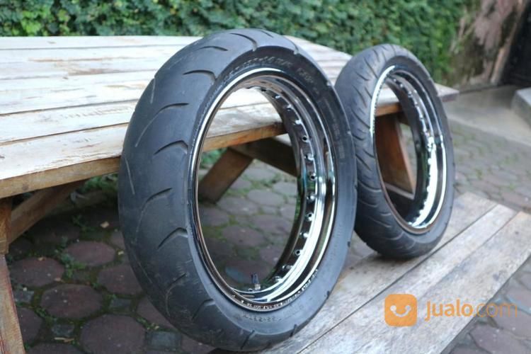 Lingkaran Velg Union Dan Ban IRC R14 Kawasaki KLX Dtracker Original Copotan