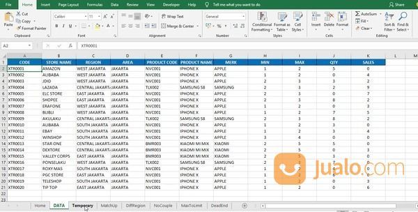 Jasa Olah Data Dengan MS Excel & VBA