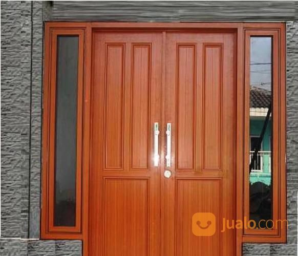 Pintu Kupu Tarung Set Kusen Tanpa Kaca