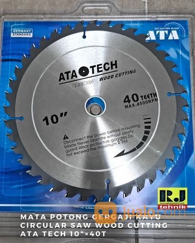 Mata Potong Gergaji Kayu Circular Saw Wood Cutting ATA Tech 10"?40T