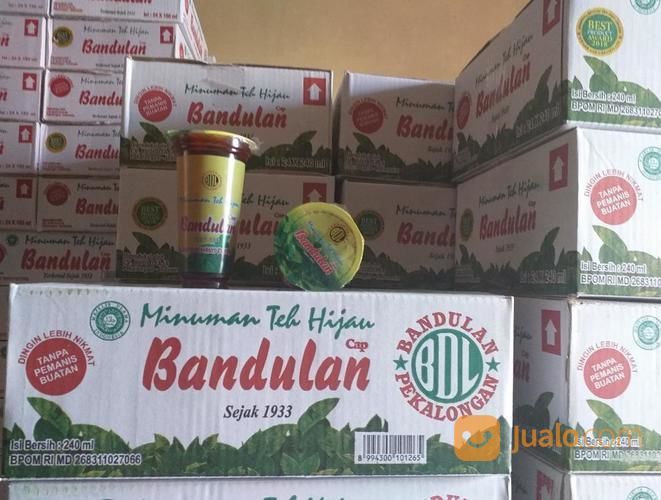 Teh Bandulan Kardus Coklat , Kardus Putih Dan Teh Bandulan 240 Ml