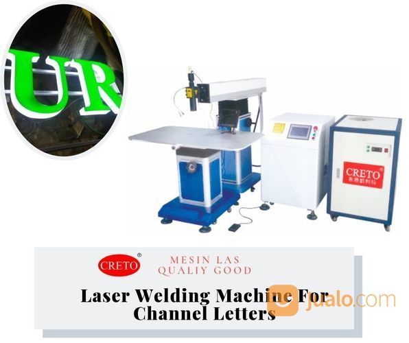 Mesin Las Laser Welding Untuk Mengelas Papan Nama Material Besi Tanpa Berkarat