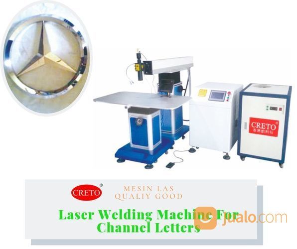 Mesin Las Laser Welding Untuk Mengelas Papan Nama Material Besi Tanpa Berkarat