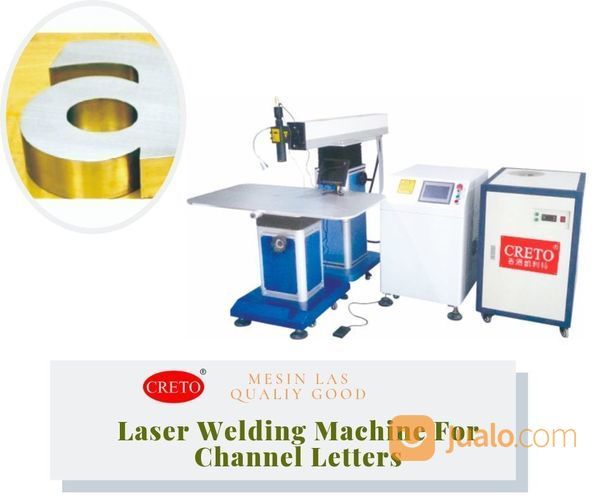 Mesin Las Laser Welding Untuk Mengelas Papan Nama Material Besi Tanpa Berkarat